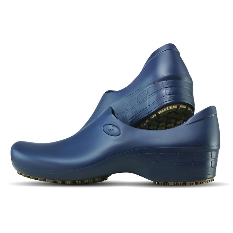 Sticky SSW-US-AZM-9 Nursing Shoes Women - Chefs - Kitchen - Nurses - Clogs for Work - Waterproof Non Slip (Navy Blue, 9) - Image 1